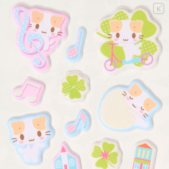 Japan Sanrio Puffy Sticker - Masyumaro : Daily Life - 3