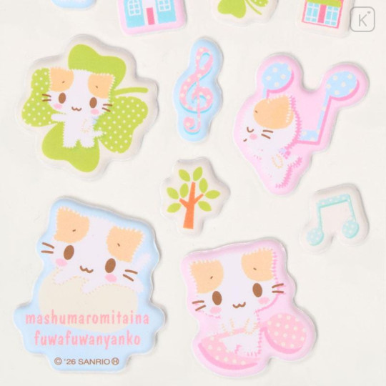 Japan Sanrio Puffy Sticker - Masyumaro : Daily Life - 4