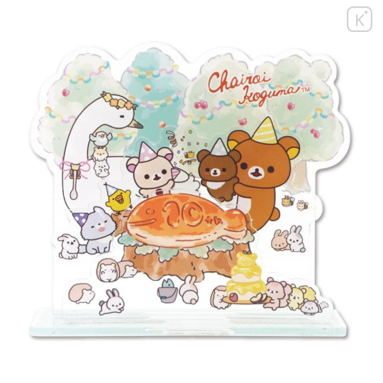 Japan San-X Store Acrylic Stand - Chairoikoguma : 10th Anniversary - 1