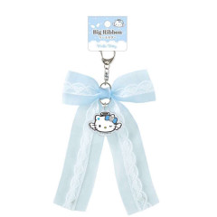 Japan Sanrio Ribbon Barrette Keychain - Hello Kitty : Lace Little Angel
