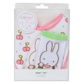 Japan Miffy Bib & Socks Set - Miffy : Good Meal Cherry - 1
