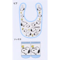 Japan Peanuts Bib & Socks Set - Snoopy & Woodstock : Funny Face - 2