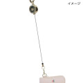 Japan Miffy Bifold Pass Case Card Holder with Reel - Miffy : Bear Pink - 4