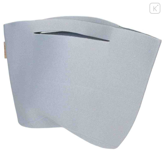 Japan Miffy Jacquard Woven Mini Tote Bag - Miffy : Face Light Grey Blue - 2