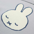 Japan Miffy Jacquard Woven Mini Tote Bag - Miffy : Face Light Grey Blue - 4