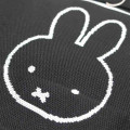 Japan Miffy Jacquard Woven Mini Tote Bag - Miffy : Face Black White - 4
