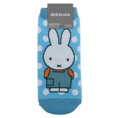 Japan Miffy Socks - Miffy : Sky Blue White Dot