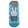 Japan Miffy Socks - Miffy : Sky Blue White Dot - 1