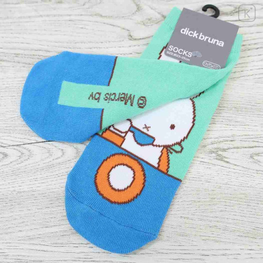 Japan Miffy Socks - Miffy : Good Meal Mint - 2