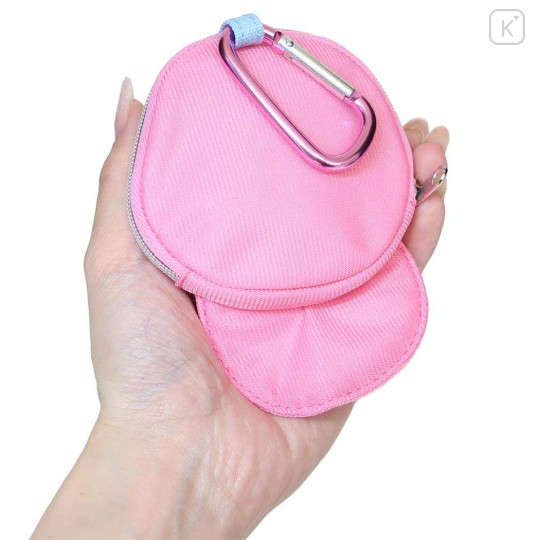 Japan Sanrio Mini Pouch with Carabiner - My Melody : Vivid Color Y2K Cap Style - 2