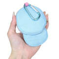 Japan Sanrio Mini Pouch with Carabiner - Cinnamoroll : Vivid Color Y2K Cap Style - 2