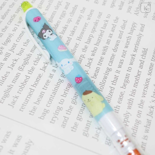 Japan Sanrio Kuru Toga Mechanical Pencil - Characters Happy Life Blue - 3