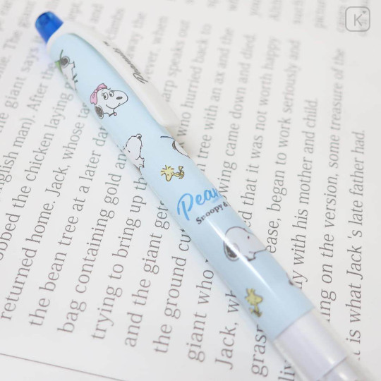 Japan Peanuts Kuru Toga Mechanical Pencil - Snoopy : Family Blue - 3