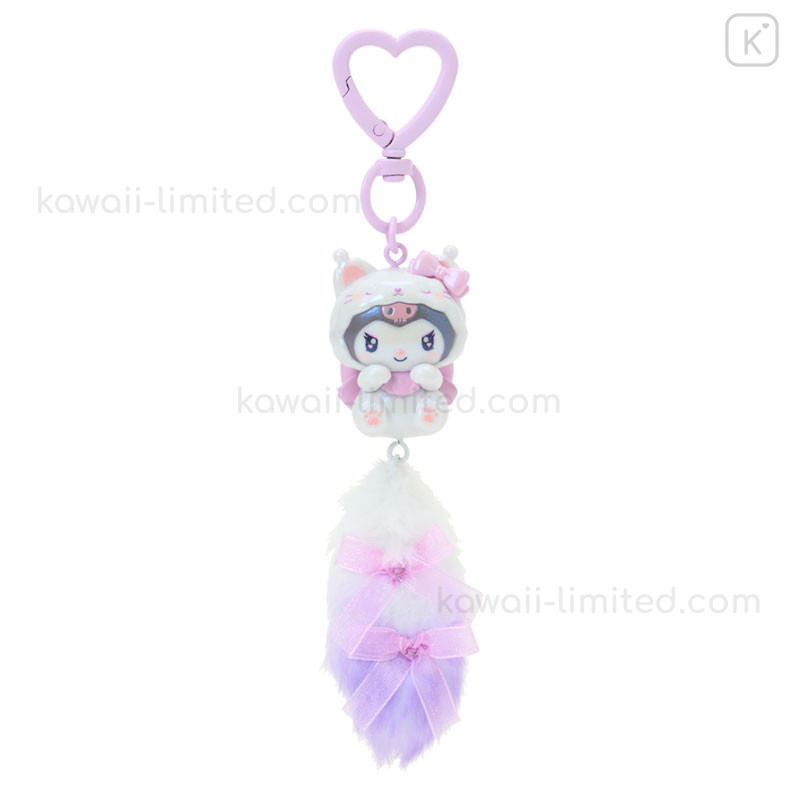 Japan Sanrio Original Dangling Tail Mascot Strap - Kuromi : Milky