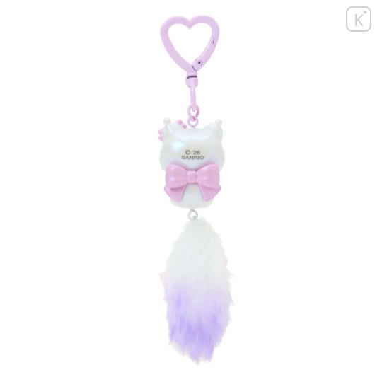 Japan Sanrio Original Dangling Tail Mascot Strap - Kuromi : Milky Kitten - 2