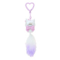 Japan Sanrio Original Dangling Tail Mascot Strap - Kuromi : Milky Kitten - 2