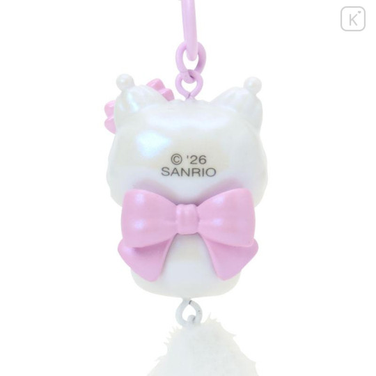 Japan Sanrio Original Dangling Tail Mascot Strap - Kuromi : Milky Kitten - 4