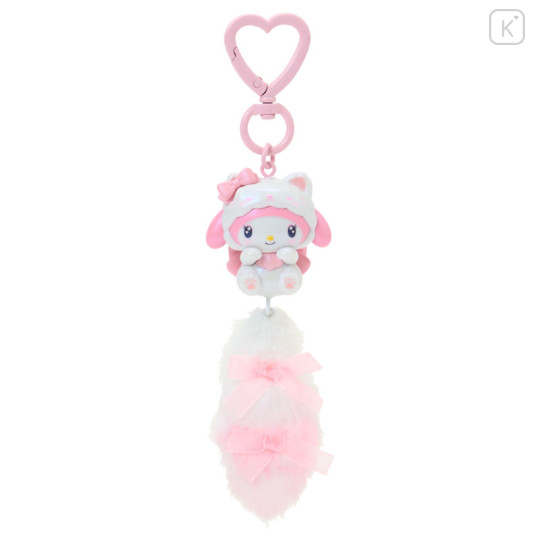 Japan Sanrio Original Dangling Tail Mascot Strap - My Melody : Milky Kitten - 1