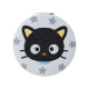 Japan Sanrio 2-Sided Compact Mirror - Chococat : 30th Anniversary Grey Flower