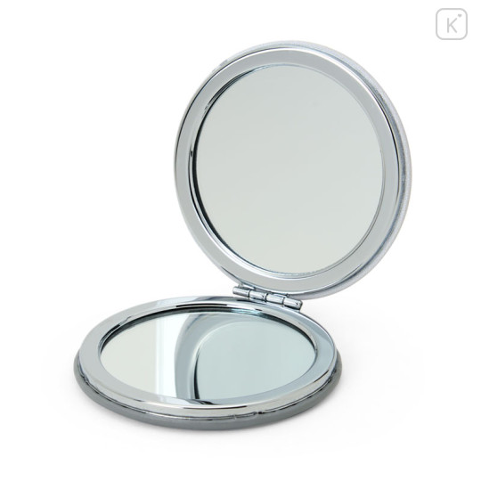 Japan Sanrio 2-sided Compact Mirror - Chococat : 30th Anniversary Grey Flower - 3