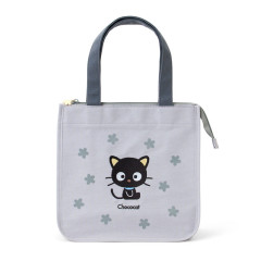 Japan Sanrio Insulated Cooler Lunch Bag - Chococat : 30th Anniversary Grey Flower