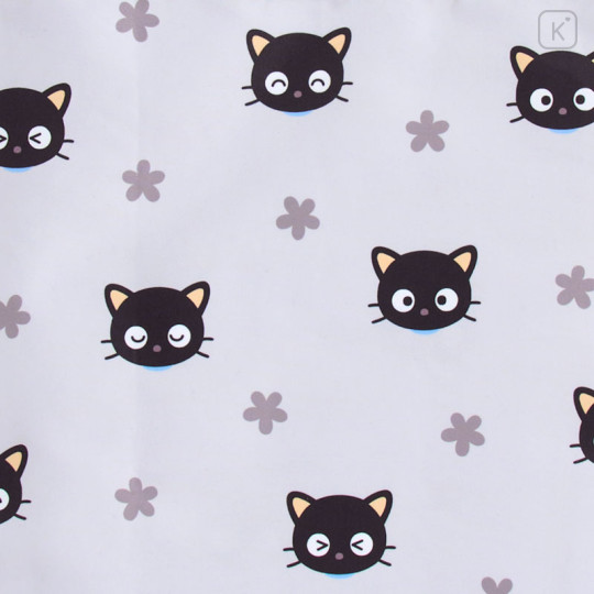 Japan Sanrio Eco Shopping Bag - Chococat : 30th Anniversary Grey Flower - 3
