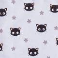 Japan Sanrio Eco Shopping Bag - Chococat : 30th Anniversary Grey Flower - 3