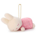 Japan Miffy Mascot Holder - Miffy : Sleeping Friend Strawberry Chocolate - 2