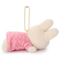 Japan Miffy Mascot Holder - Miffy : Sleeping Friend Strawberry Chocolate - 3