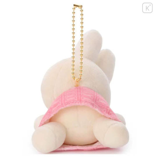 Japan Miffy Mascot Holder - Miffy : Sleeping Friend Strawberry Chocolate - 4