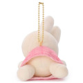 Japan Miffy Mascot Holder - Miffy : Sleeping Friend Strawberry Chocolate - 4