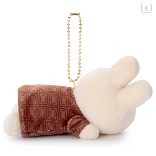 Japan Miffy Mascot Holder - Miffy : Sleeping Friend Milk Chocolate - 3
