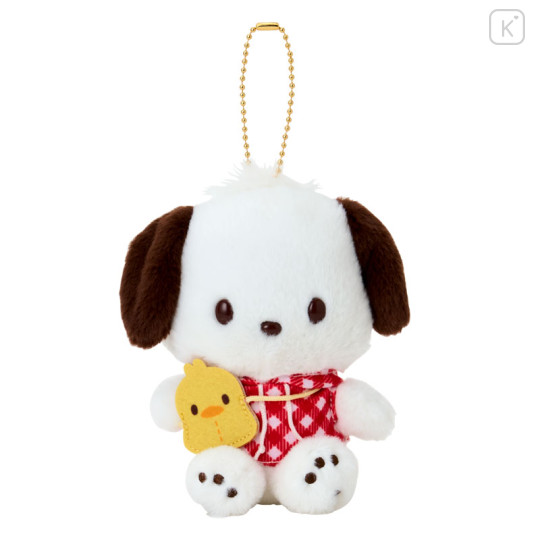 Japan Sanrio Original Mascot Holder - Pochacco Loves Pee-chans : Happy Birthday - 1