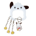Japan Sanrio Original Acrylic Carabiner Keychain - Pochacco Loves Pee-chans - 1