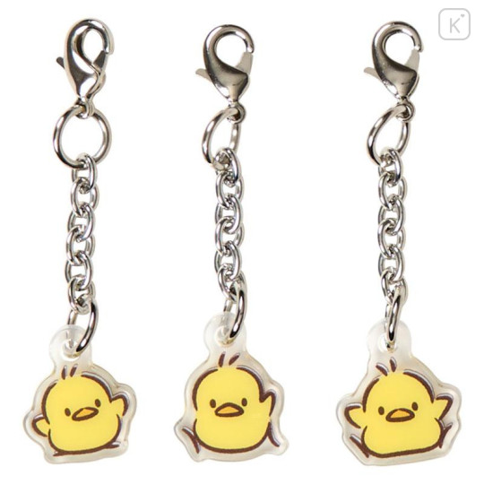Japan Sanrio Original Acrylic Carabiner Keychain - Pochacco Loves Pee-chans - 5