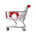 Japan Sanrio Original Accessory Case - Pochacco Loves Pee-chans : Shopping Cart - 2