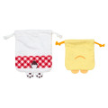 Japan Sanrio Original Plush Drawstring Bag Set - Pochacco Loves Pee-chans - 3