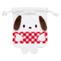 Japan Sanrio Original Plush Drawstring Bag Set - Pochacco Loves Pee-chans - 4