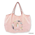 Japan Mofusand Embroidered Eco Shopping Bag - Mofusand Botanical Rabbit Cat - 3