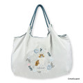 Japan Mofusand Embroidered Eco Shopping Bag - Mofusand Botanical Long-haired Norwegian Forest Cat - 4