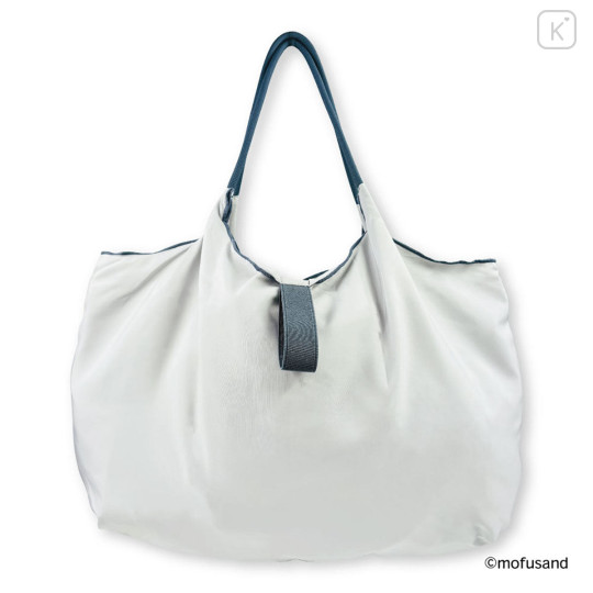 Japan Mofusand Embroidered Eco Shopping Bag - Mofusand Botanical Long-haired Norwegian Forest Cat - 5