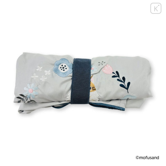 Japan Mofusand Embroidered Eco Shopping Bag - Mofusand Botanical Long-haired Norwegian Forest Cat - 8