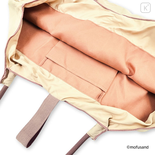 Japan Mofusand Embroidered Eco Shopping Bag - Mofusand Botanical Squirrel Cat - 5