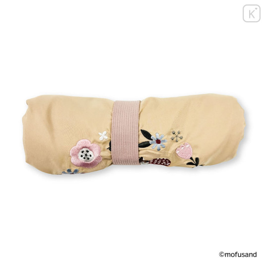 Japan Mofusand Embroidered Eco Shopping Bag - Mofusand Botanical Squirrel Cat - 7