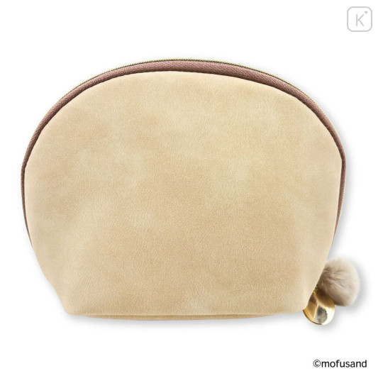 Japan Mofusand Round Pouch - Mofusand Botanical Squirrel Cat - 4
