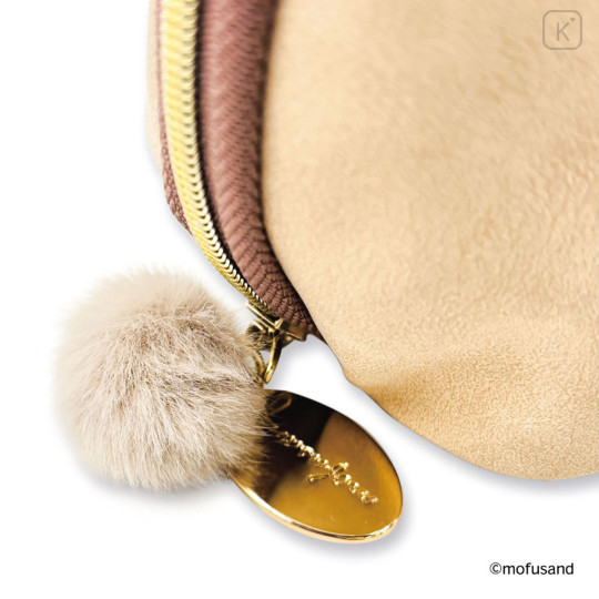 Japan Mofusand Round Pouch - Mofusand Botanical Squirrel Cat - 7