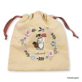 Japan Mofusand Drawstring Bag - Mofusand Botanical Squirrel Cat - 4