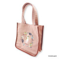 Japan Mofusand Embroidered Mini Tote Bag - Mofusand Botanical Rabbit Cat - 4