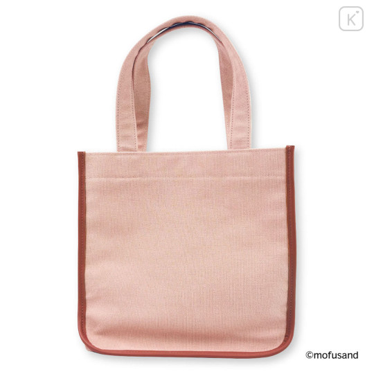 Japan Mofusand Embroidered Mini Tote Bag - Mofusand Botanical Rabbit Cat - 5
