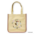 Japan Mofusand Embroidered Mini Tote Bag - Mofusand Botanical Squirrel Cat - 1
